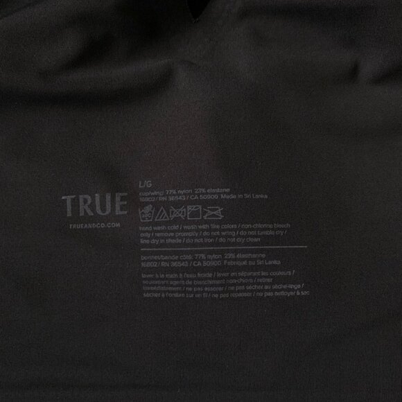 True Body V-Neck Bra Large Black - Picture 8 of 8